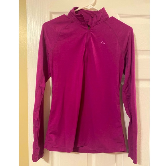 Purple Size S long sleeve, high neck with zipper to chest workout shirt 🏋️♀️ - Picture 1 of 2